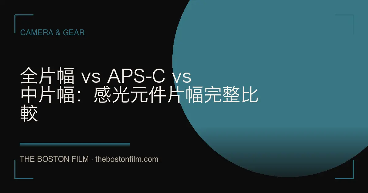 全片幅 vs APS-C vs 中片幅：感光元件片幅完整比較