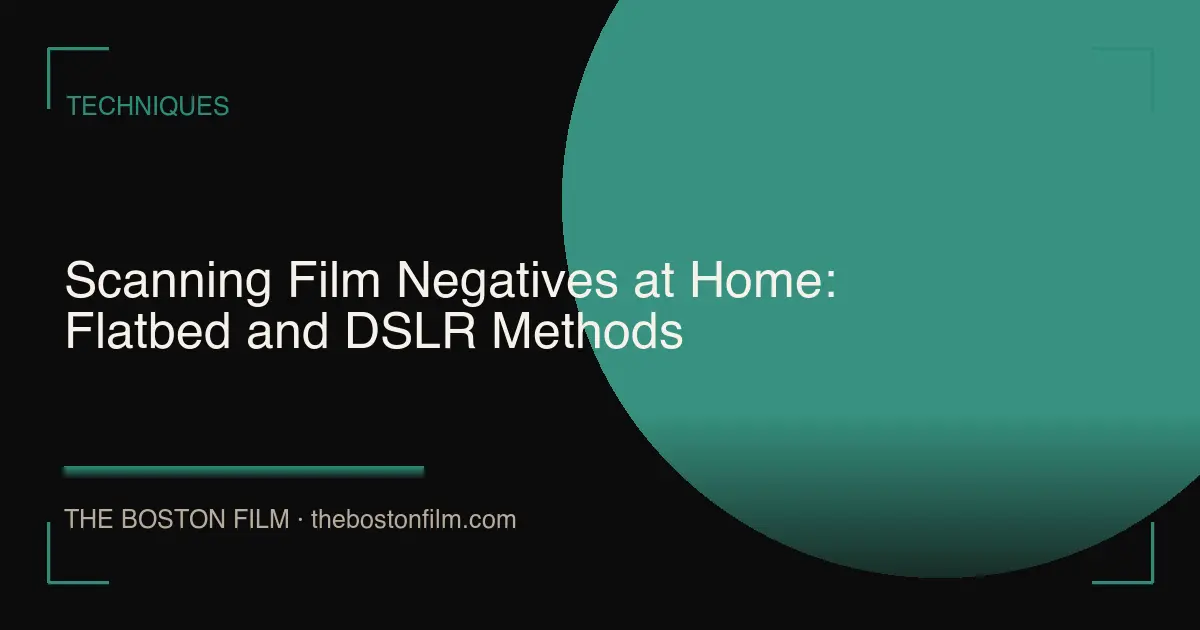 Scanning Film Negatives at Home: Flatbed and DSLR Methods