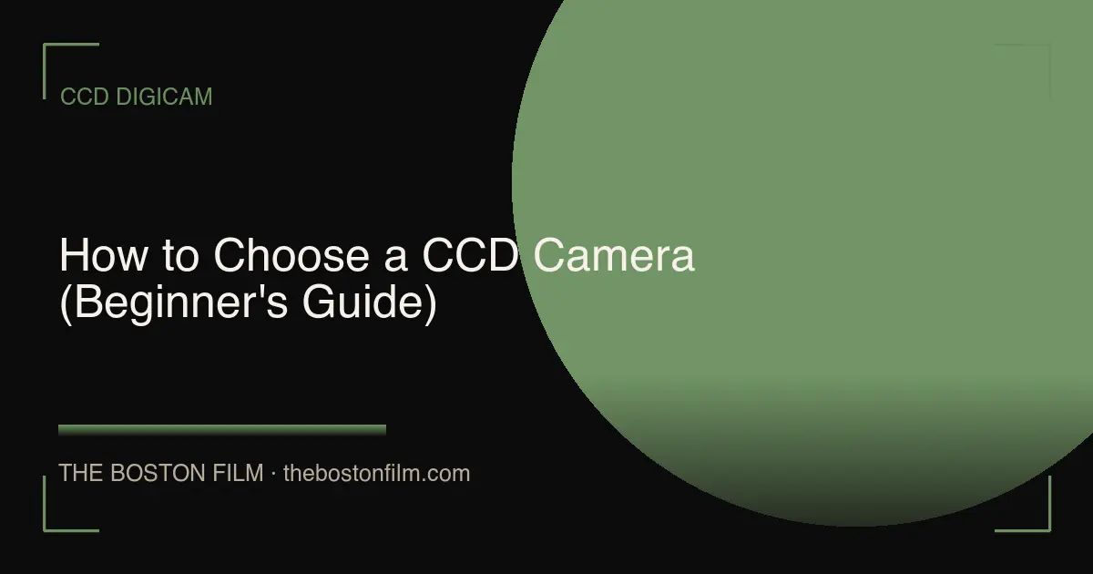 How to Choose a CCD Camera (Beginner's Guide)