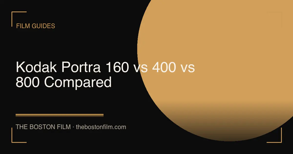 Kodak Portra 160 vs 400 vs 800 Compared