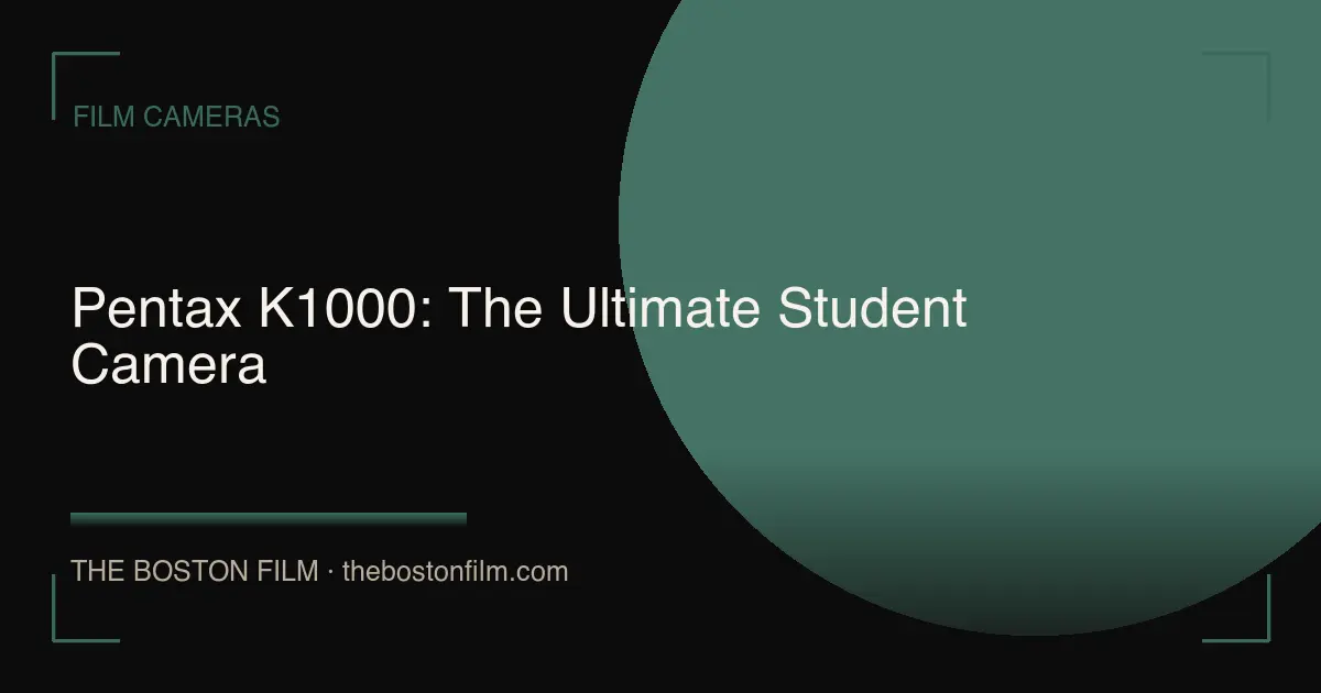 Pentax K1000: The Ultimate Student Camera