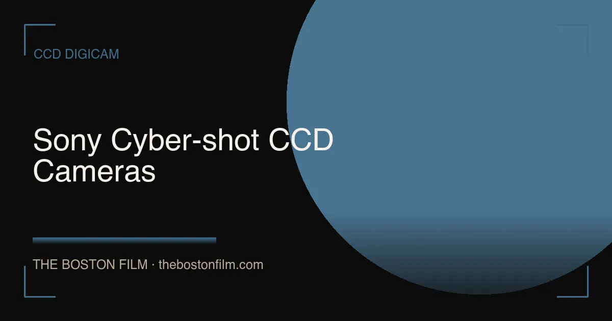 Sony Cyber-shot CCD Cameras